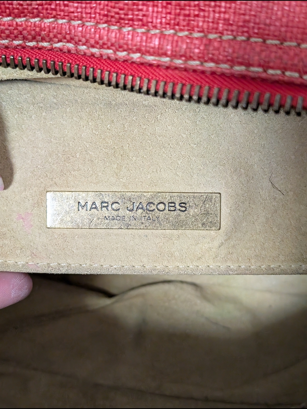 Marc Jacobs Venetia Red Leather Satchel with Brass Hardware - Picture 12 of 14